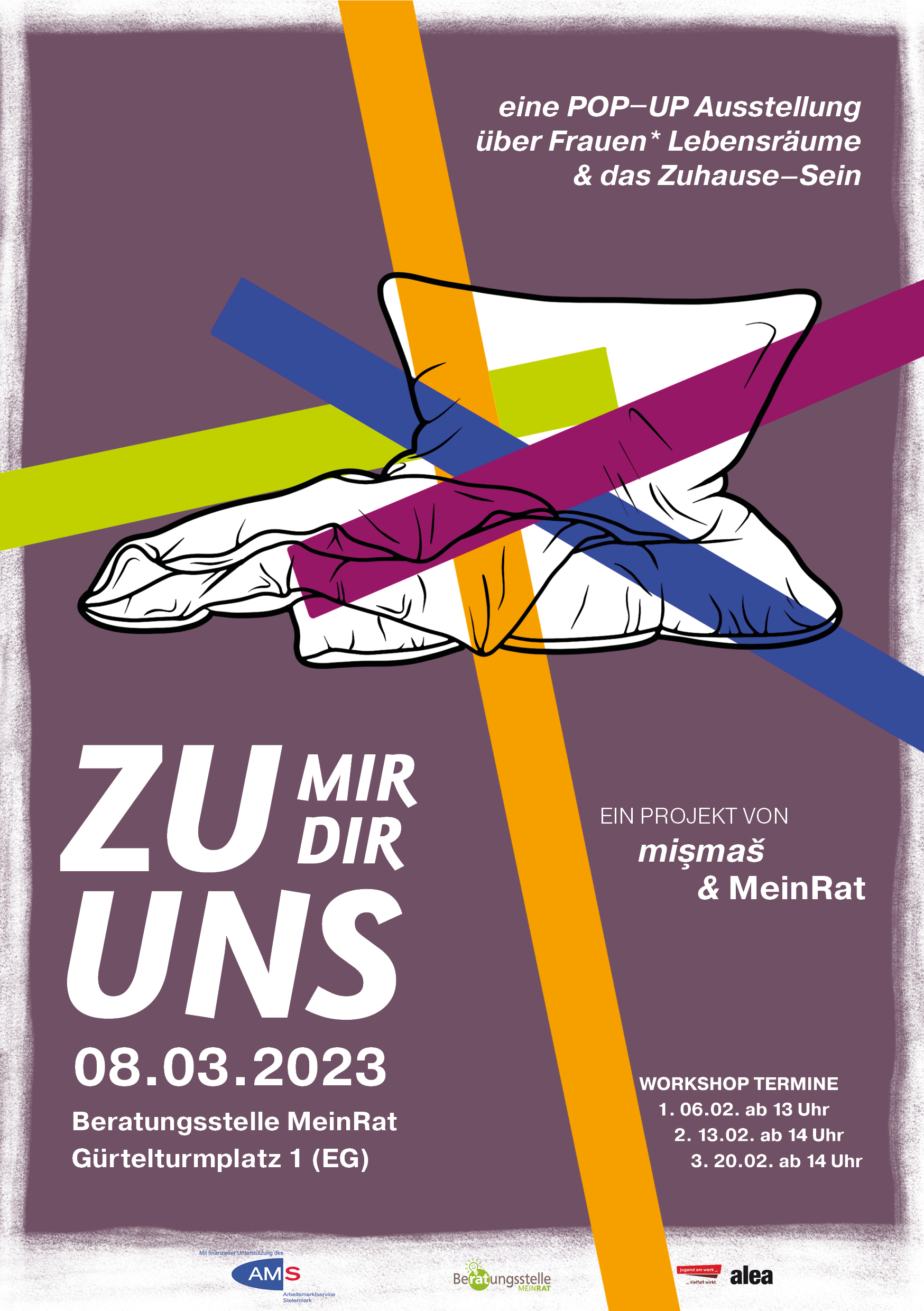 Pop-up Ausstellung Frauen*Lebensräume in Kooperation mit dem Verein mişmaš